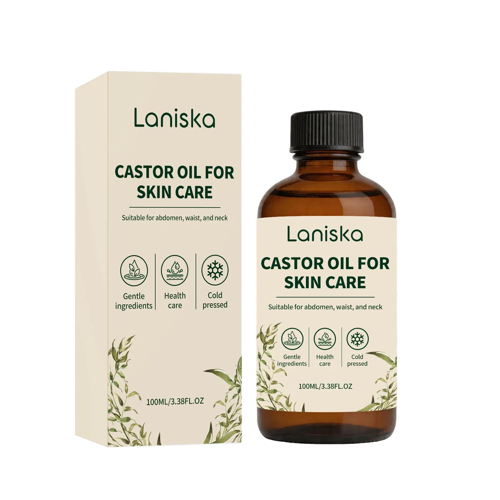 Laniska Cold Pressed Castor Oil for Skin Hydration and Body Massage Care - 7