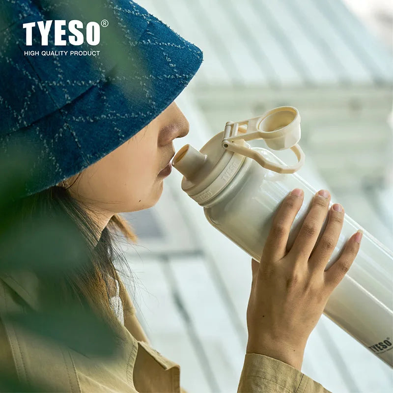 TYESO Stainless Steel Vacuum Insulated Water Bottle Travel Flask - 15
