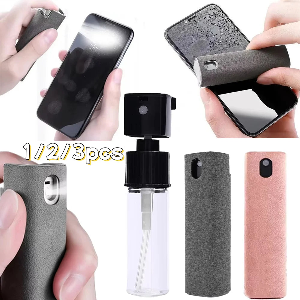 2 in 1 Screen Cleaner Spray and Microfiber Cloth for Phones and Tablets - 1