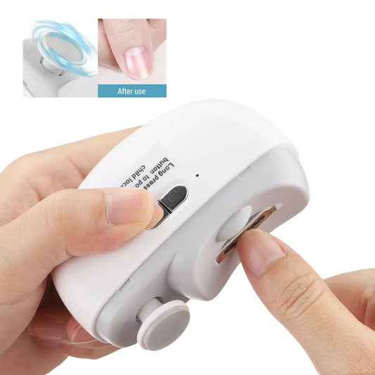 Electric Nail Clipper Automatic Fingernail Trimmer with Light