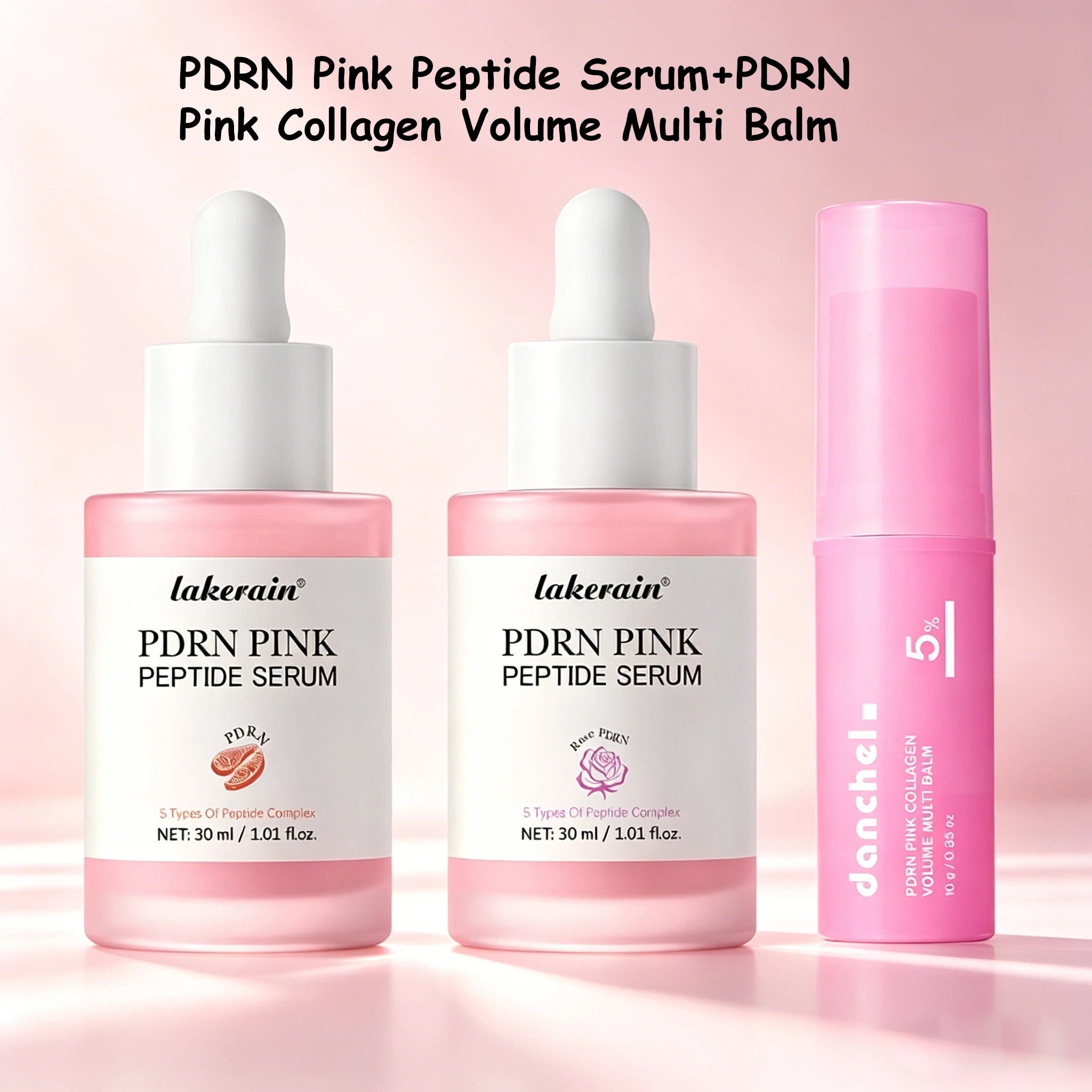 Salmon PDRN Pink Peptide Facial Serum And Collagen Volume Multi Balm - 1