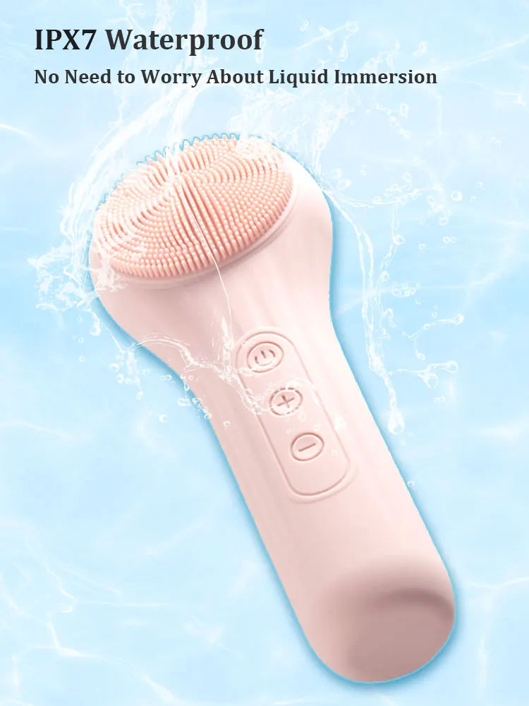 Sonic Facial Cleansing Brush Electric Face Scrubber Exfoliator