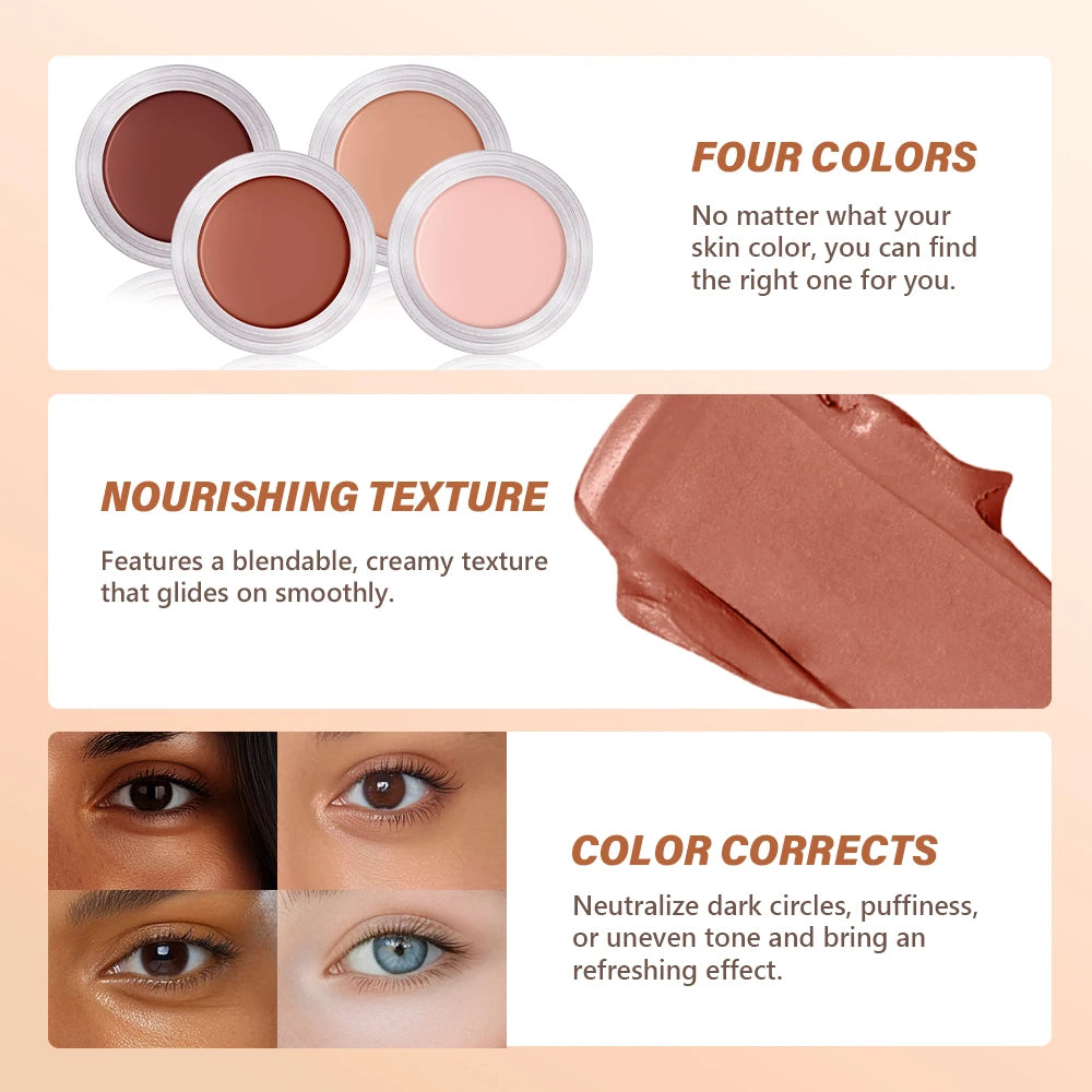 Under Eye Brightener Concealer Dark Circles Correcting Cream Makeup - 3