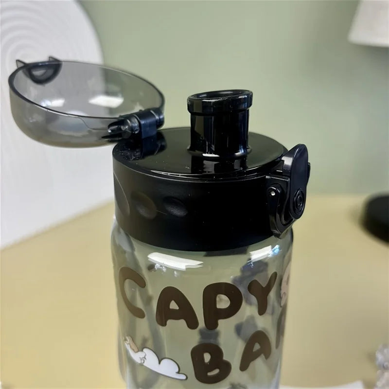 780ml Capybara Water Bottle Cute Cartoon Portable Leakproof Sports Cup - 5