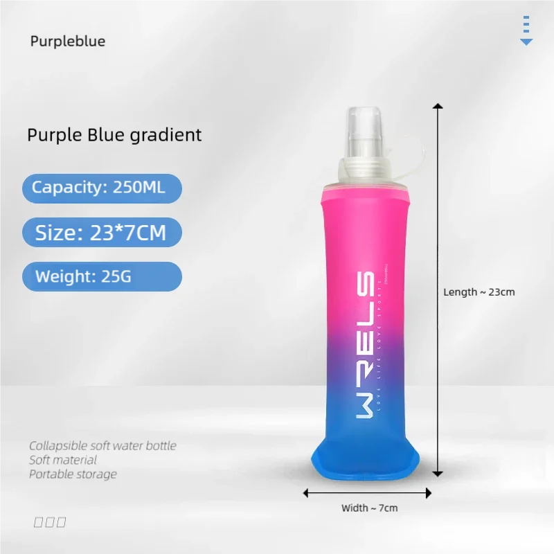 Collapsible Soft Flask Water Bottle TPU Running Hydration Pack