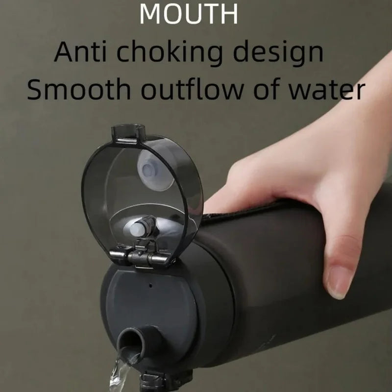 Leak Proof Sports Water Bottle BPA Free Fitness Gym Cup 560ml - 6