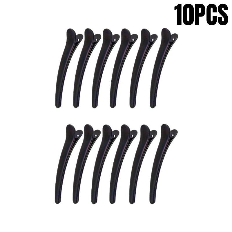 Professional Alligator Hair Clips Salon Duckbill Sectioning Pins - 10