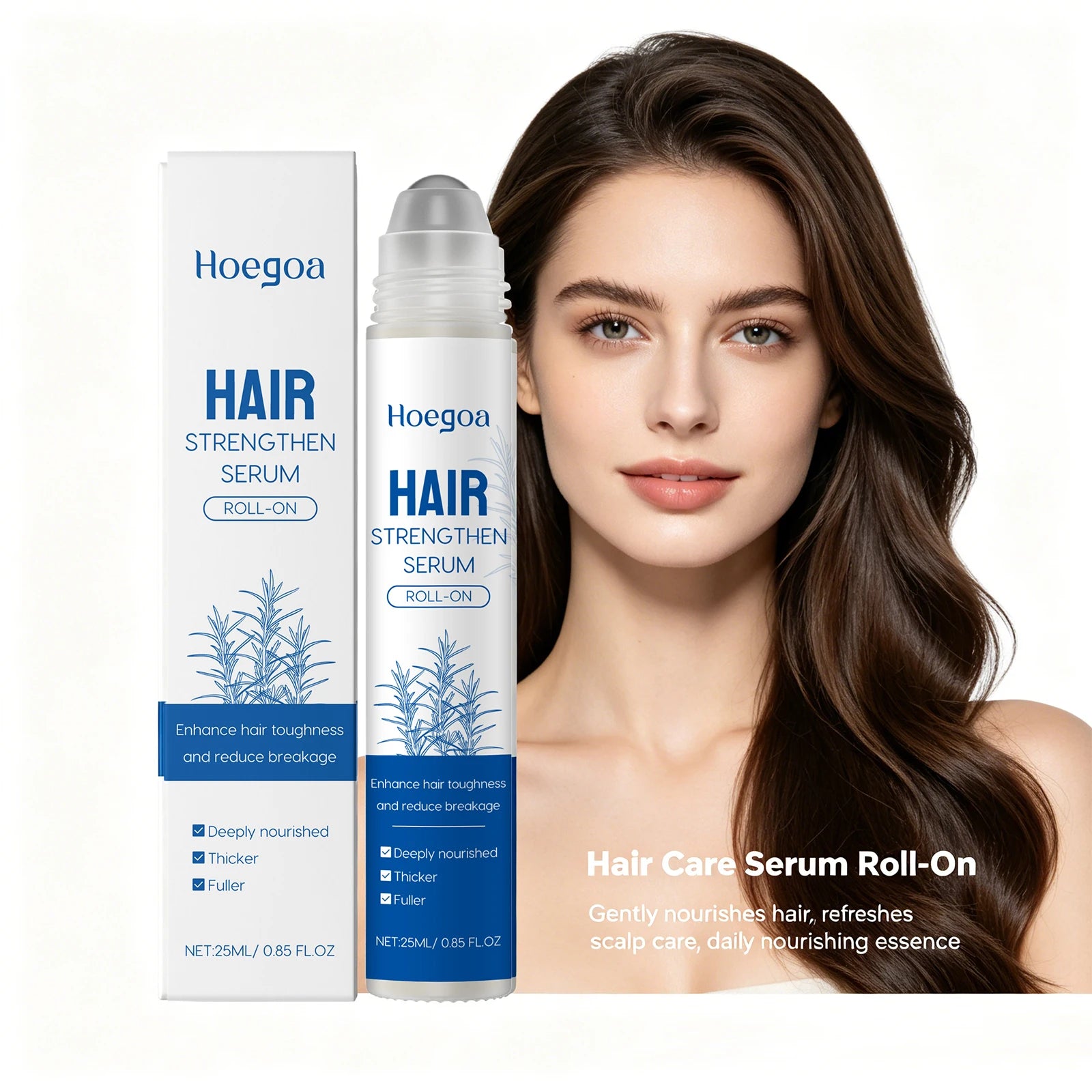 Rosemary Hair Growth Serum Roll On Anti Hair Loss Care Oil - 5