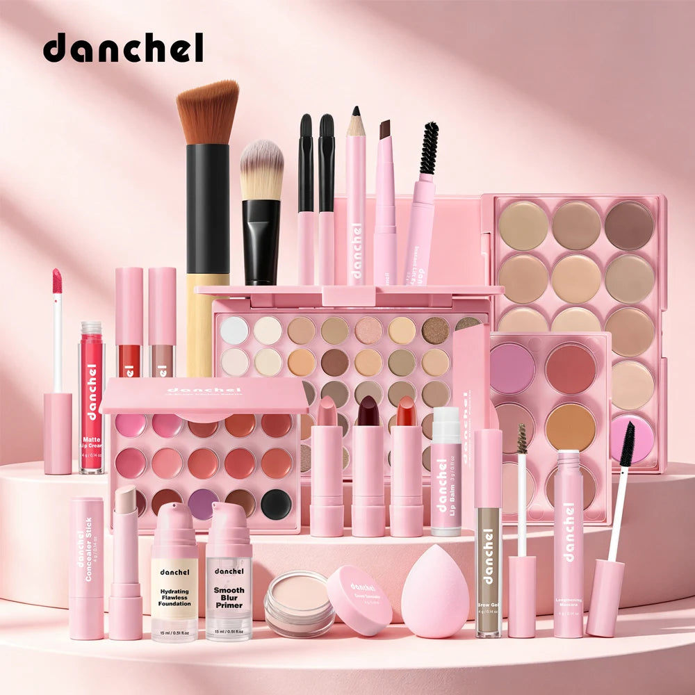 All In One Makeup Kit Full Cosmetics Set Palette Brush Gift - 1