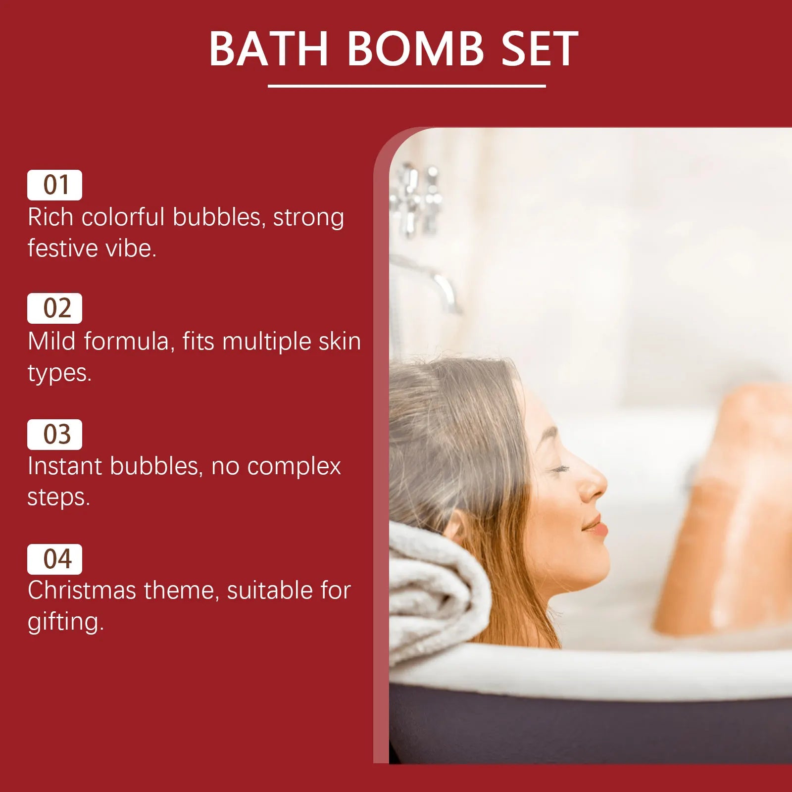 Childrens Bath Bombs Set Moisturizing Aromatherapy Relaxing Ball - 4