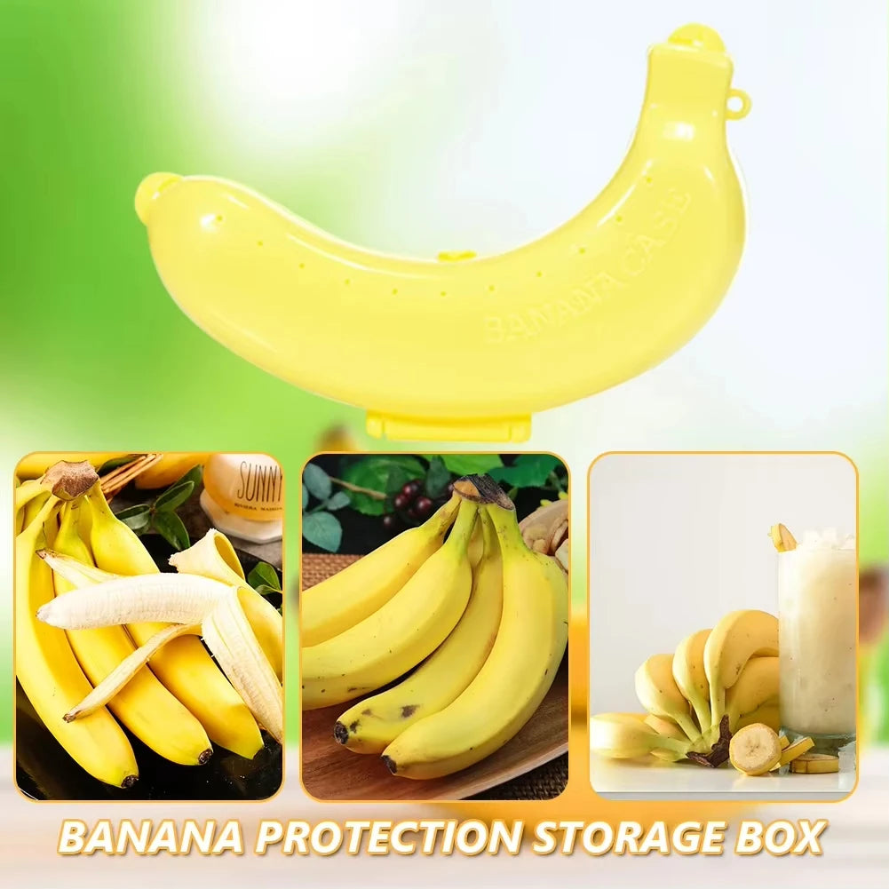 Portable Banana Saver Case - Protective Fruit Storage Container for Travel - 16