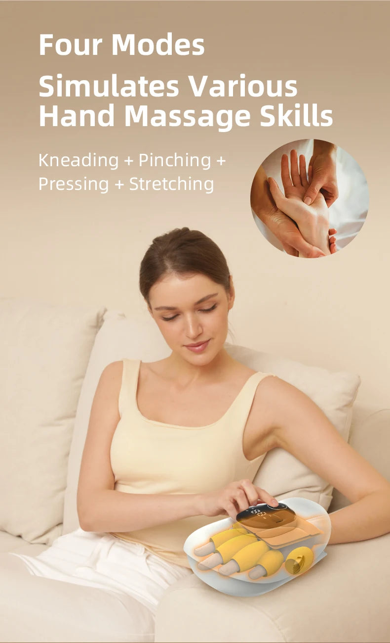 Hand Massager Finger Knuckle Stretching Deep Palm Kneading Machine - 10
