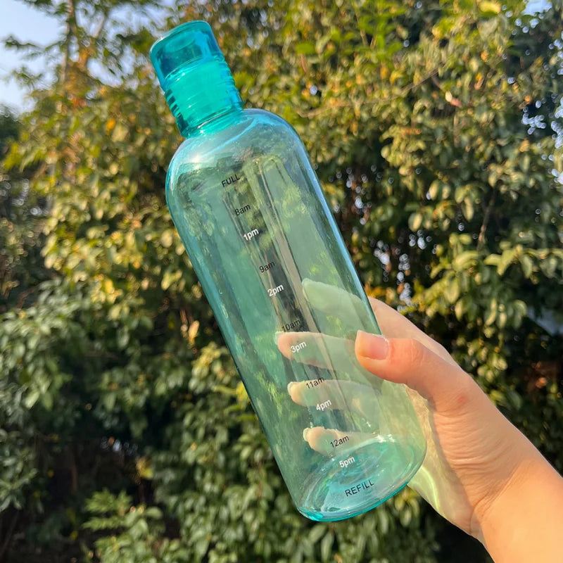 700ml Time Marker Water Bottle Leakproof Fitness Hydration Flask - 18