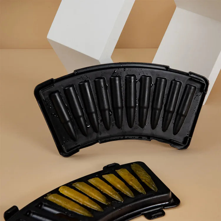 Bullet Ice Cube Tray Silicone Mold for Whiskey Cocktails and Parties - 8