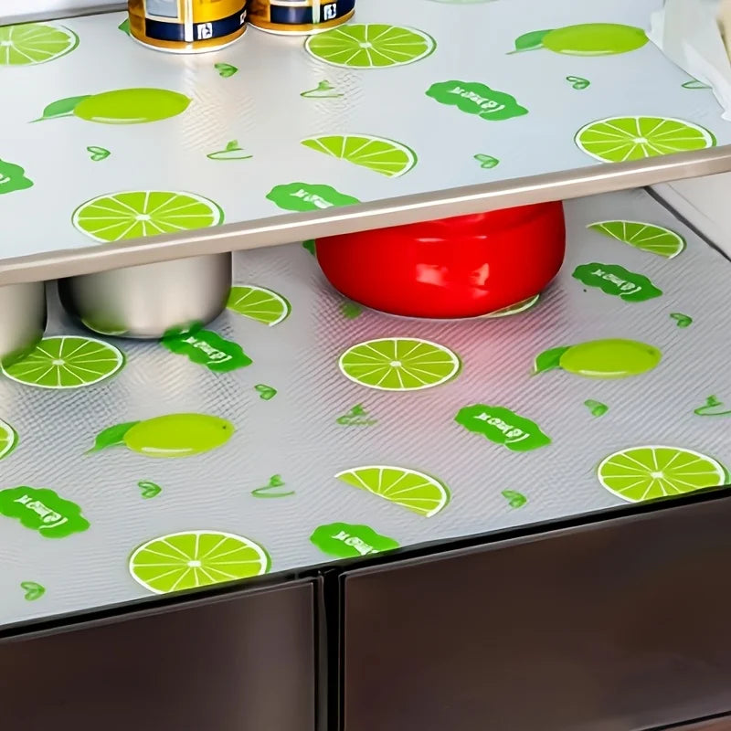 12PCS Refrigerator Mats Waterproof Fridge Liners Non-Slip Shelf Pads - 10