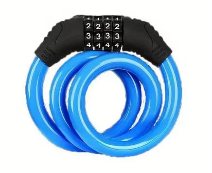 4-Digit Bicycle Cable Lock Anti-Theft MTB Combination Security Lock