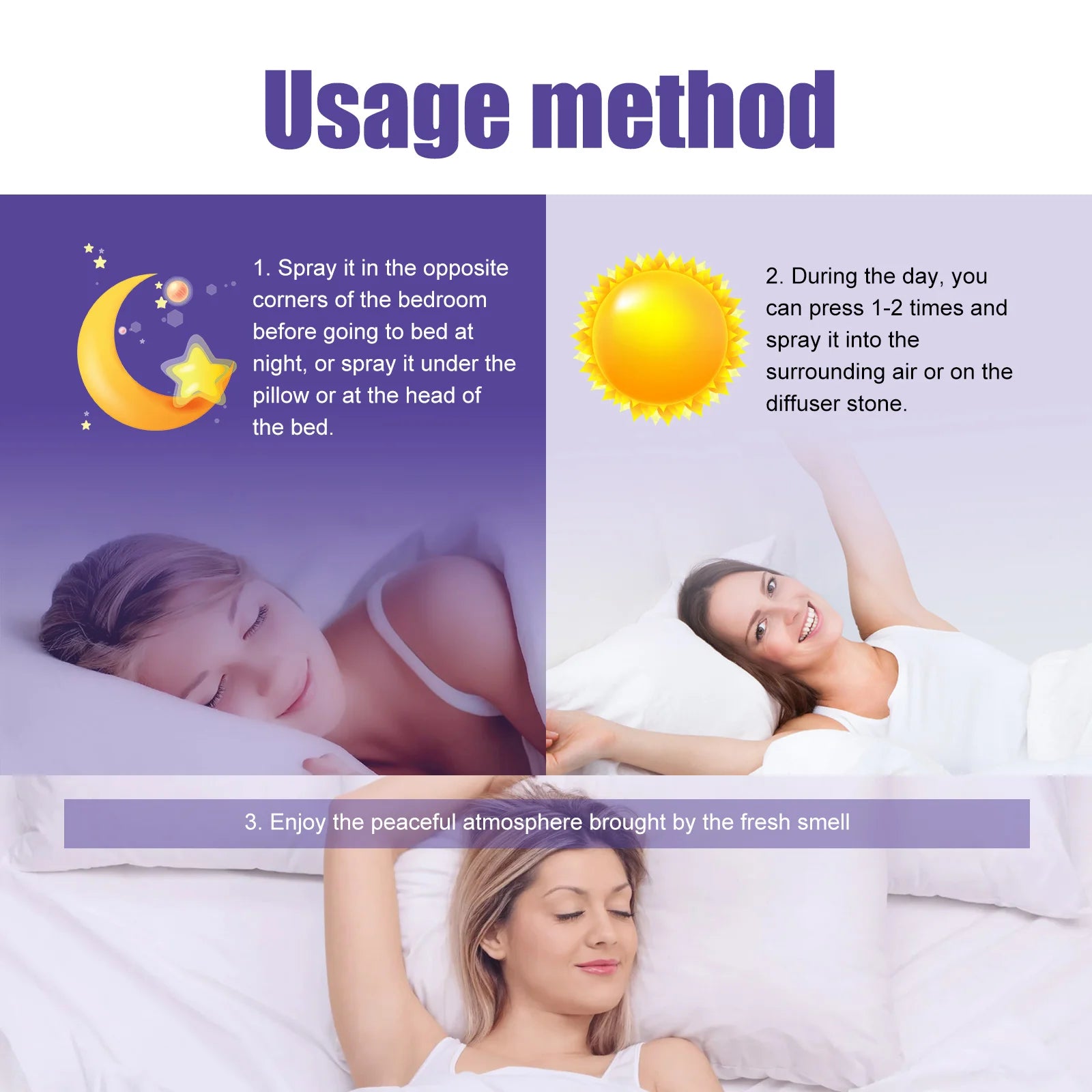 Lavender Sleeping Spray Calming Sleep Aid & Anxiety Relief Mist - 12