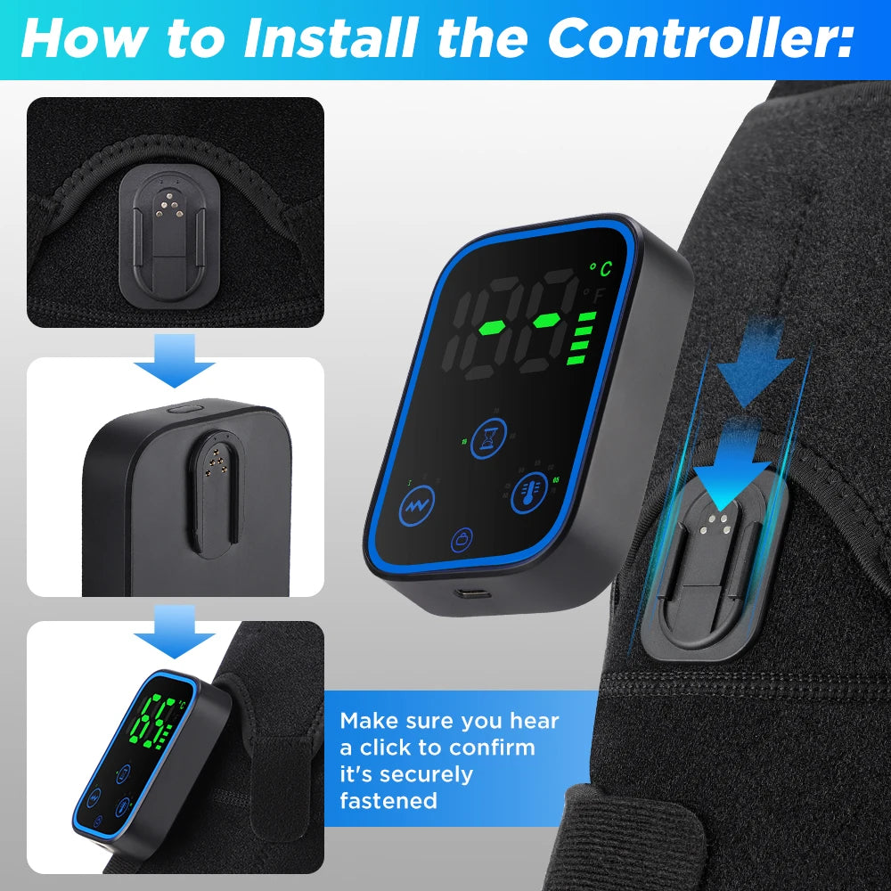 Smart Cordless Shoulder Heating Massager Electric Brace - 15