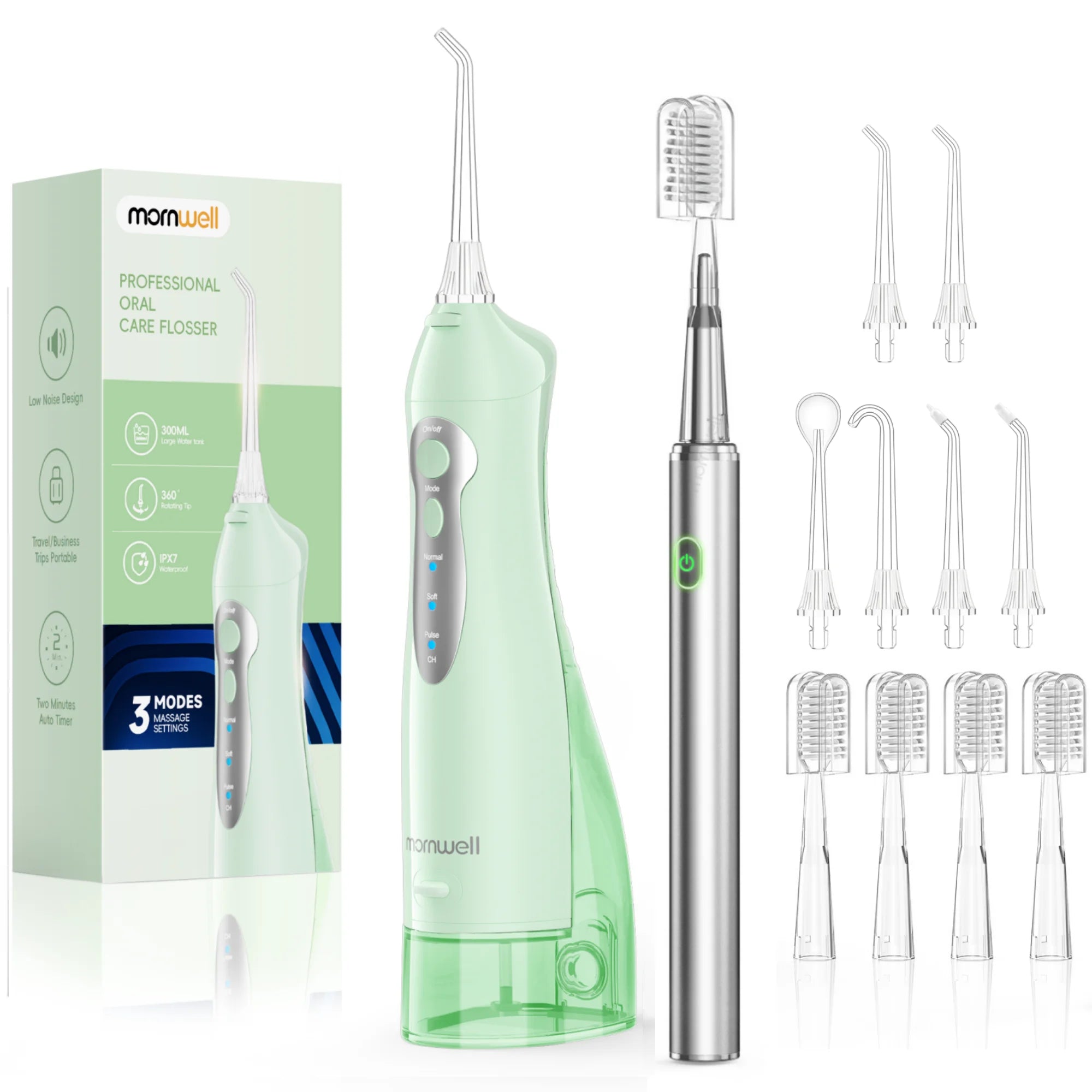 Water Flosser And Electric Toothbrush Combo Oral Irrigator Kit - 23