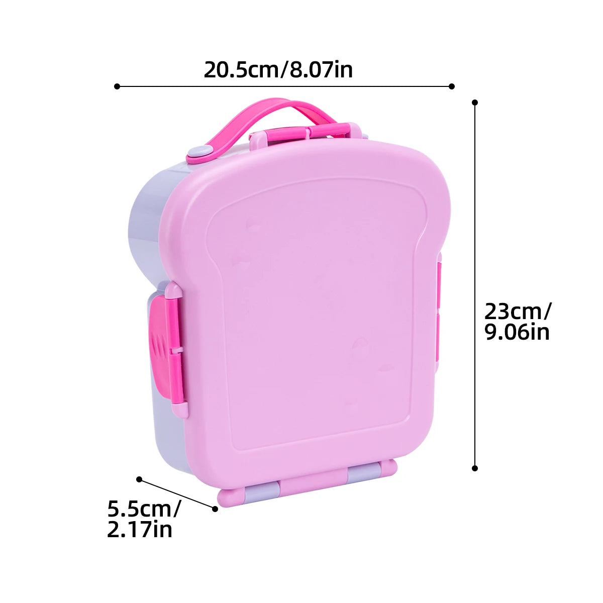 Cute Cartoon Bento Lunch Box Portable Food Container with Compartments