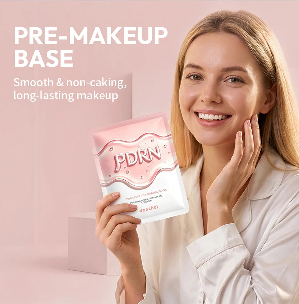 Korean Salmon DNA PDRN Pink Vitamin Hydrating Facial Sheet Mask