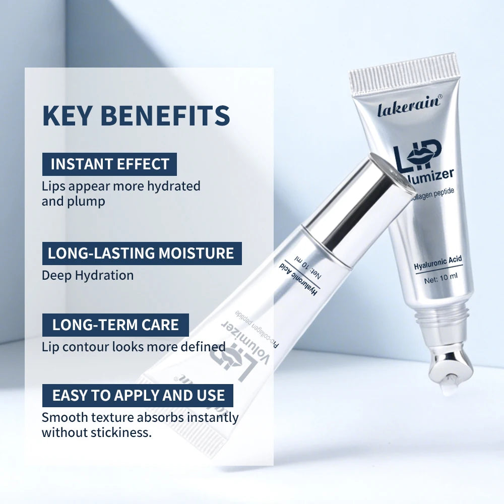Hyaluronic Acid Plump Lip Oil Hydrating Gloss Treatment