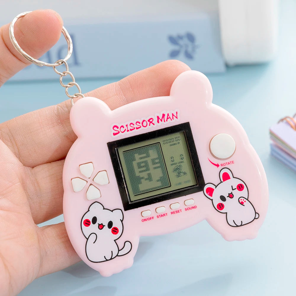 Electronic Virtual Pet Game Keychain Nostalgic Digital Animal Toy