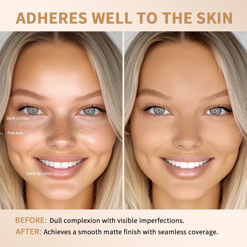 Matte Foundation Stick With Brush Concealer Makeup