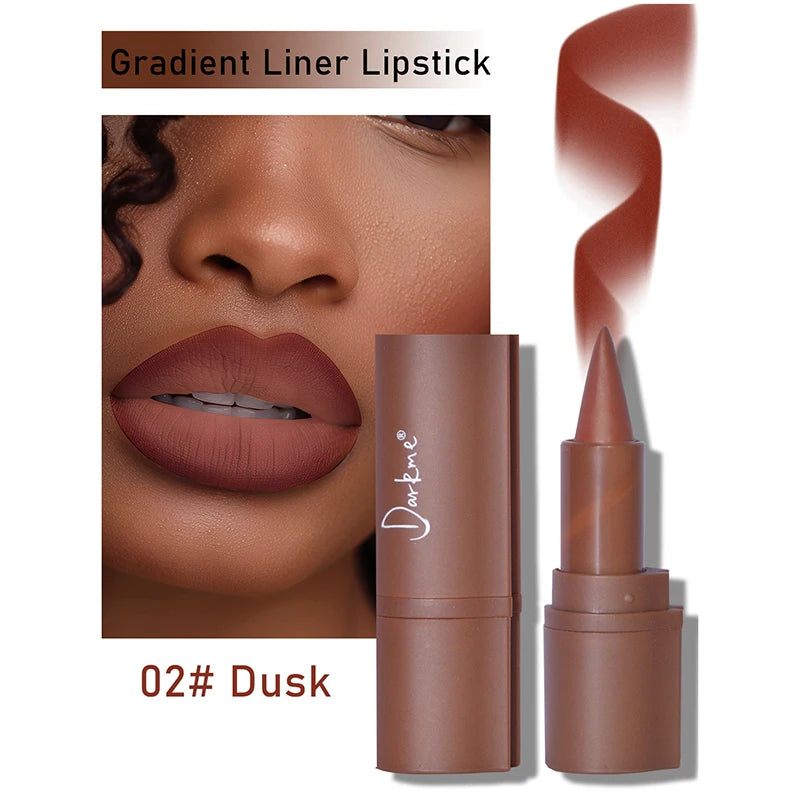Tapered Gradient Velvet Matte Lip Liner & Contouring Tint Crayon - 11