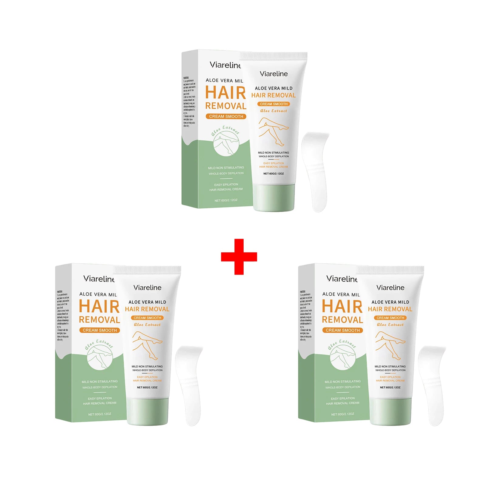Aloe Vera Hair Removal Cream Painless Depilatory Cream for Smooth Skin - 14