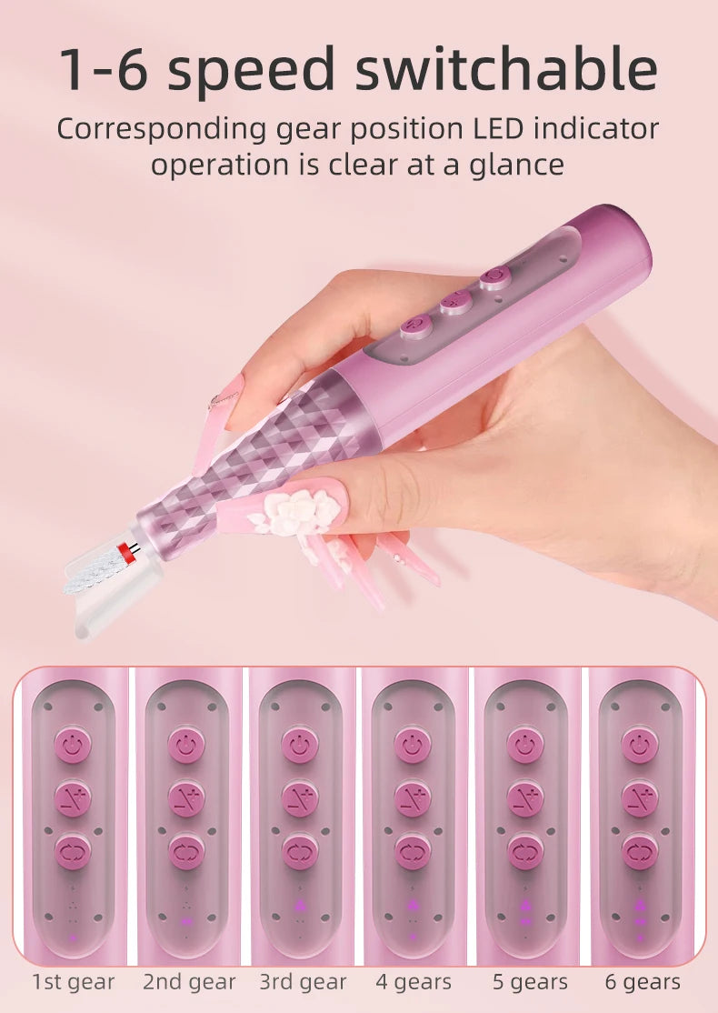 Cordless Electric Nail Drill Machine Manicure Kit