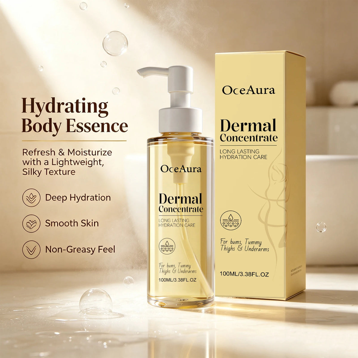 OceAura Body Care Oil Moisturizing Serum for Dry Skin
