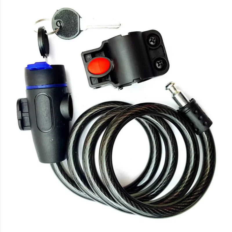 Anti Theft Bike Cable Lock 90cm Security Chain for Motorcycle and Scooter - 9
