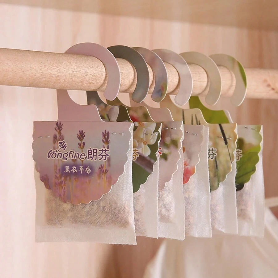 5 10 Pack Wardrobe Hanging Sachets Air Freshener Closet Odor Eliminator - 8