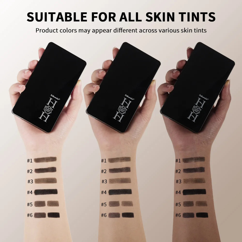 Natural Hair Line Shadow Powder Root Cover Up Concealer Palette - 6
