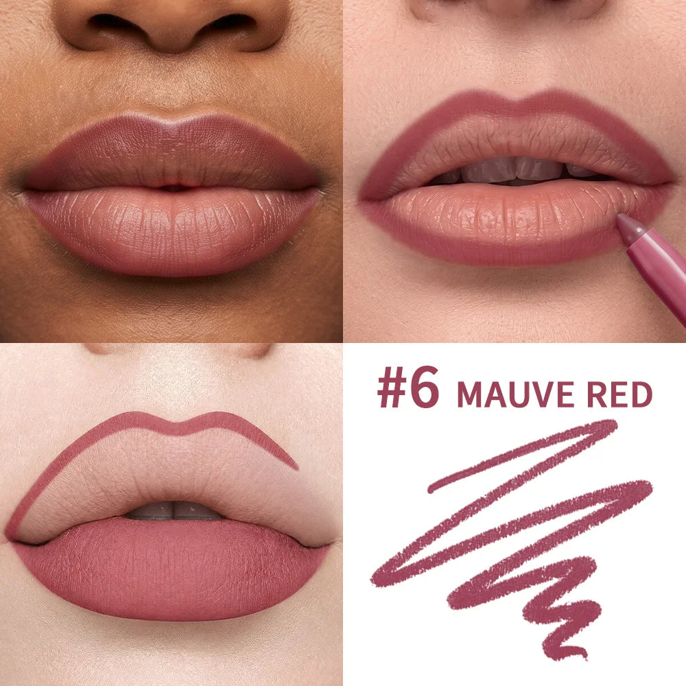 Stain Lip Liner Pencil Waterproof Long Lasting Matte Lip Contour Pen - 3