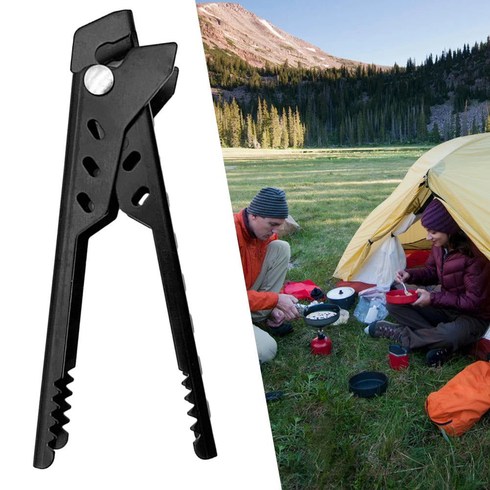 Portable Camping Pot Gripper Anti Scald Pan Clip Handle for Outdoor