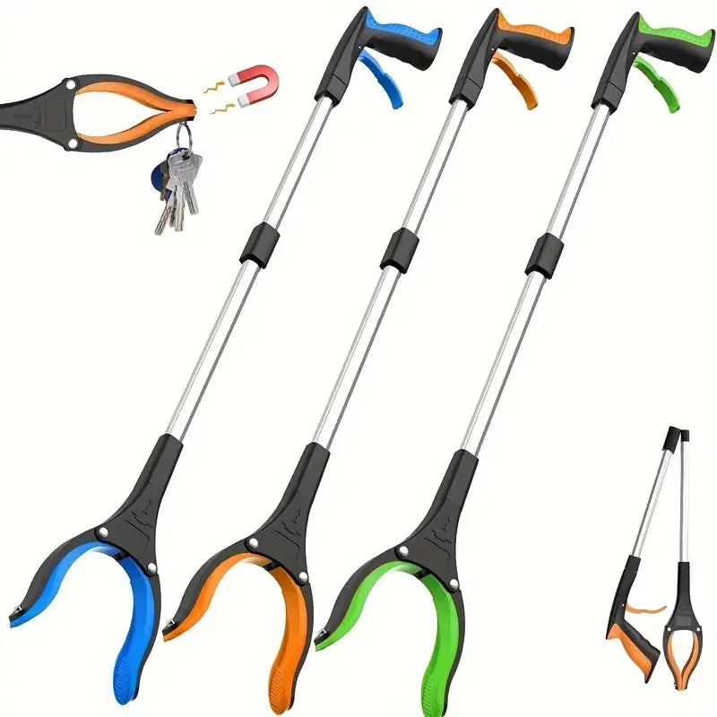 Foldable Grabber Tool Reacher Magnetic Pick Up Helper for Trash