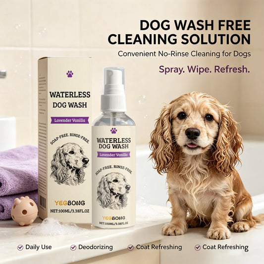 Waterless Dog Shampoo Spray Foaming Dry Bath Pet Cleaning