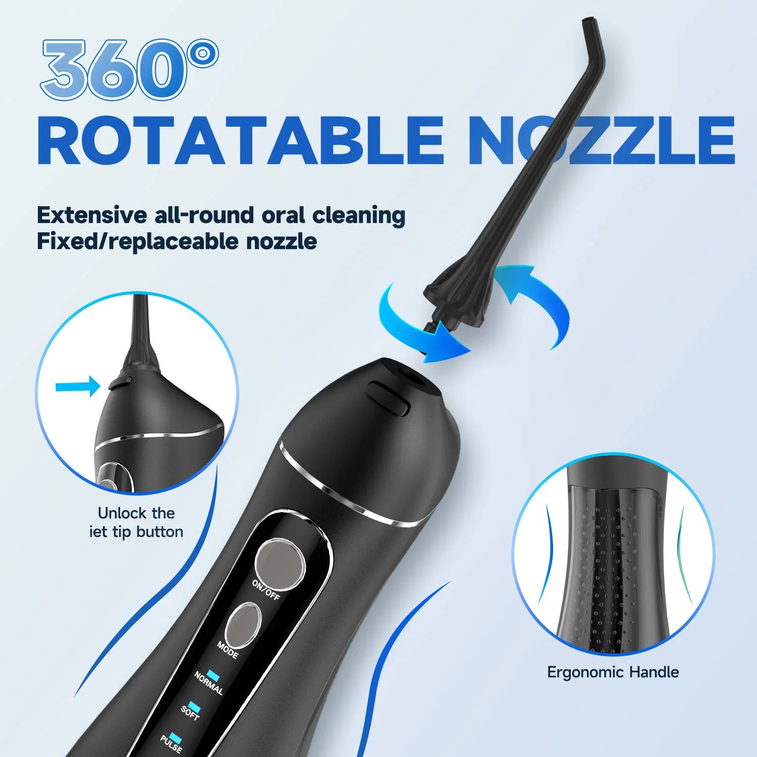 Cordless Water Flosser Portable Oral Irrigator - 5