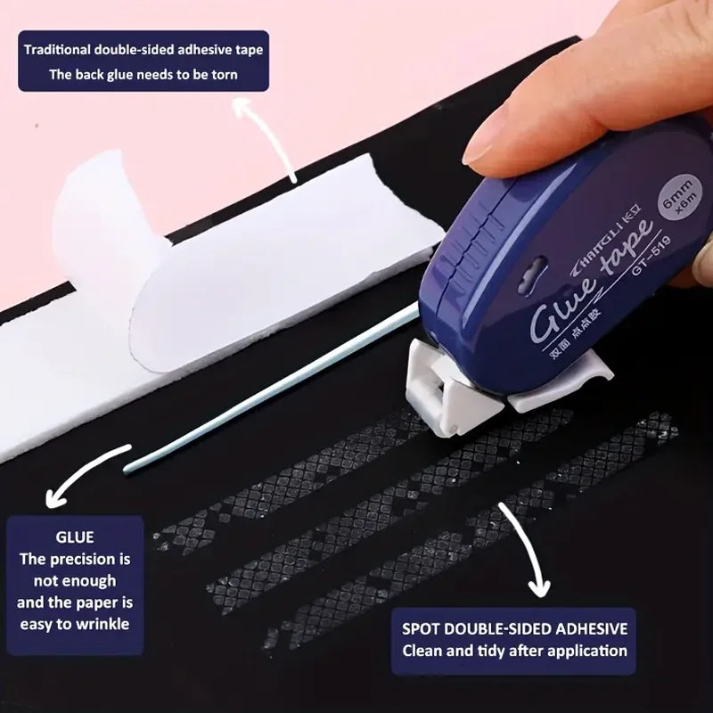Double Sided Adhesive Glue Tape Roller for Scrapbooking and Crafts