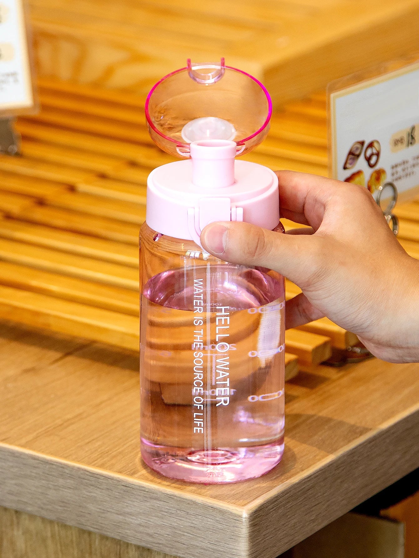 Transparent Sports Water Bottle Leakproof Drinking Cup 550ml 780ml