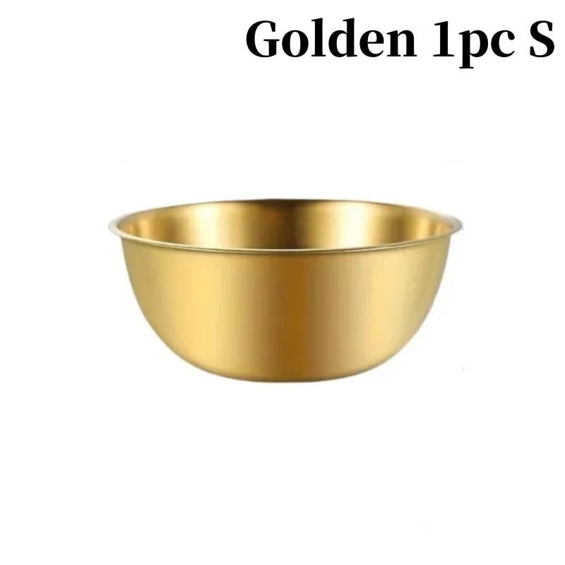 Stainless Steel Mixing Bowl Set - Nesting Salad & Kitchen Prep Basin