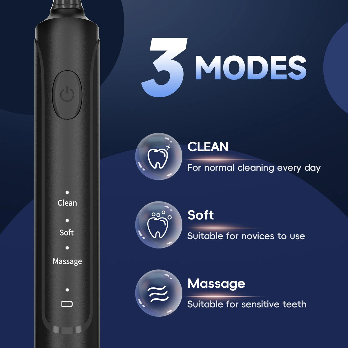 Electric Toothbrush Rechargeable Sonic Adult Toothbrush