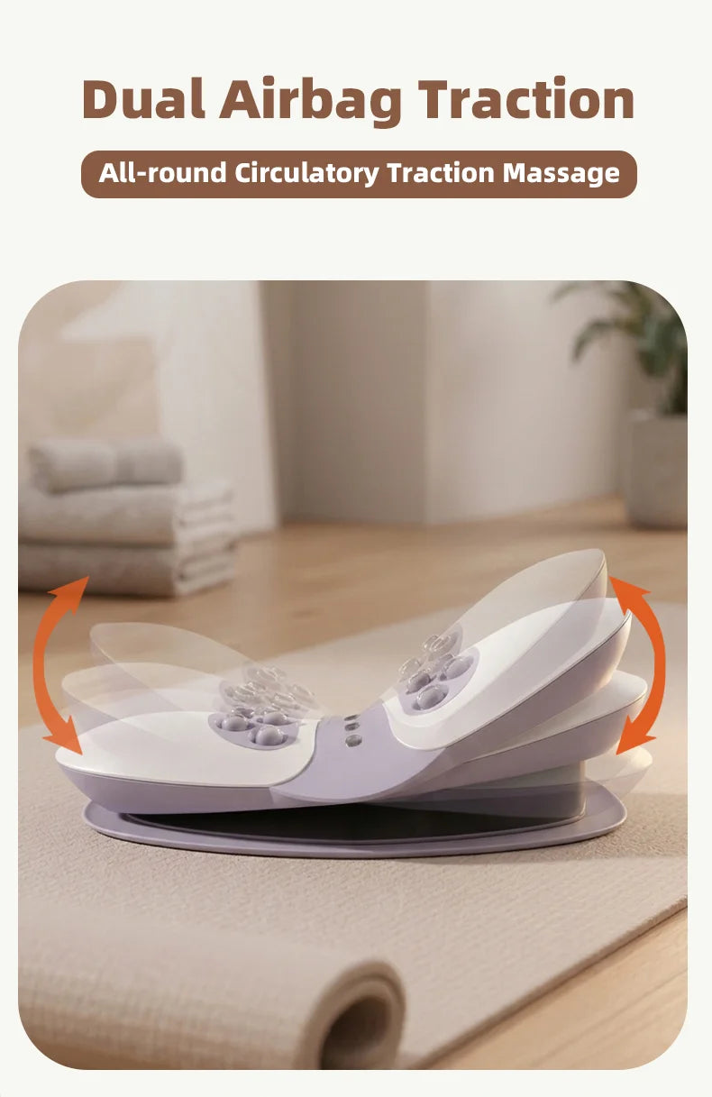Electric Lumbar Traction Device Wireless Back Stretcher Massager
