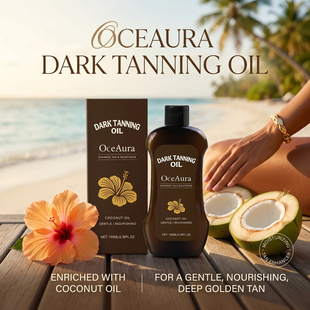 Coconut Oil Dark Tanning Oil Sun Lotion Deep Bronze