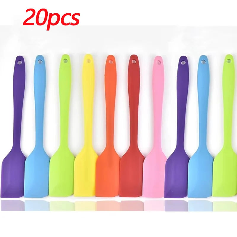 Silicone Spatula Set Non-Stick Heat-Resistant Cake Baking Scrapers - 15