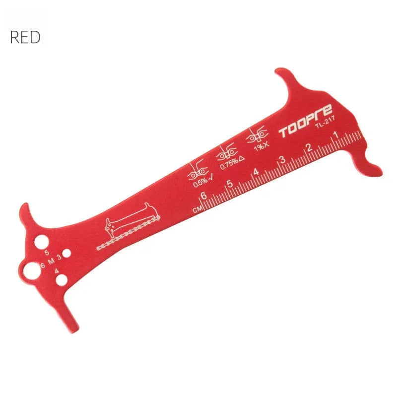Toopre Bicycle Chain Wear Indicator Gauge Tool Bike Chain Checker Ruler