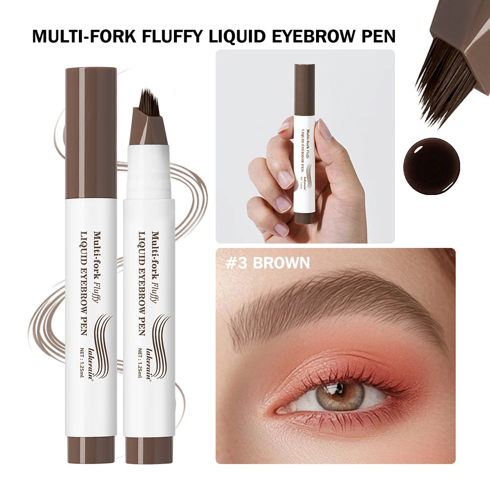 Waterproof Liquid Eyebrow Pencil Multi Fork Tattoo Pen - 21