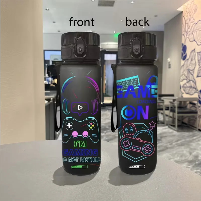 3D Printed Gaming Water Bottle Large Capacity Portable Sports Flask - 13